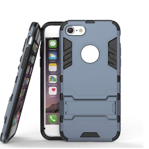 AussieSuperStore Homeware Supplies iPhone 7 Case HEAVY DUTY Iron Case Premium Shockproof Kickstand Bumper Gray iPhone 7 Case Iron Shockproof Kickstand Bumper Rugged Dual Layer Cover CBI72IN1IRONCASEGRAY